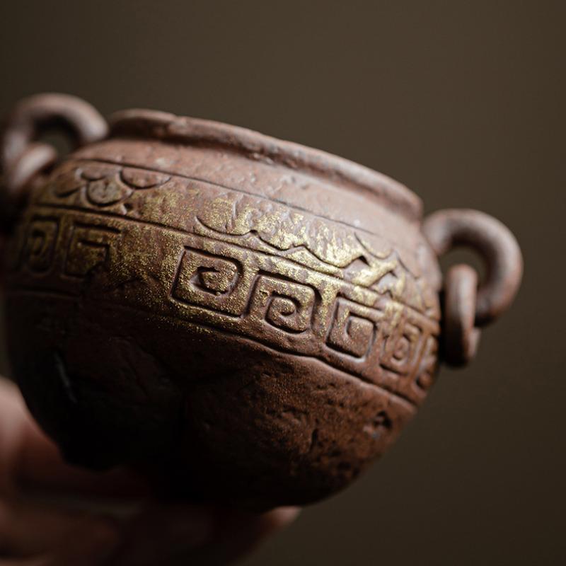 Ancient Tripod Aromatherapy Insert Holder Chinese Zen Thread Incense Burner Creative Aroma Seat Tray Tea Room Desktop Decoration