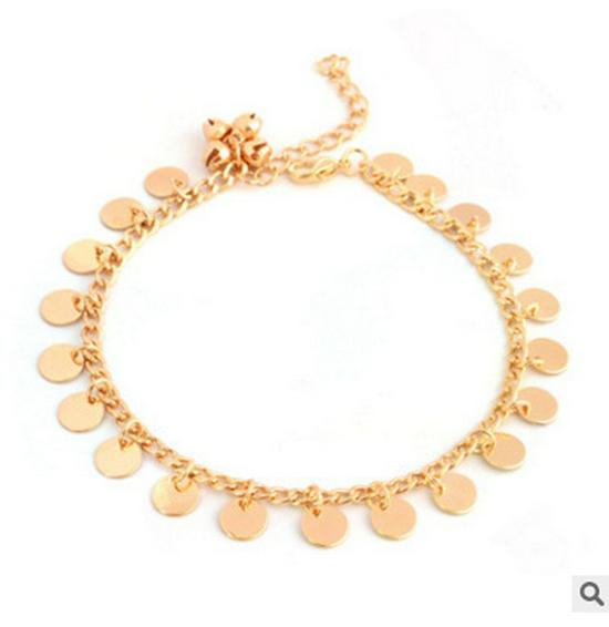 Bohemian Punk Retro Metal Tassel Bell Anklet