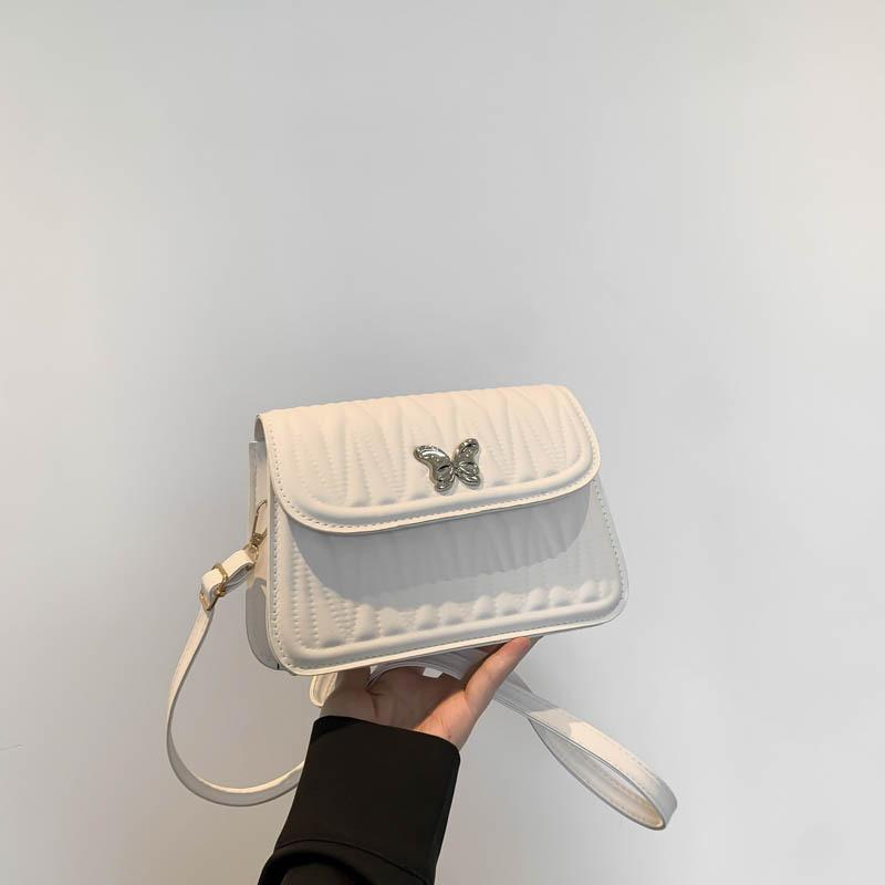 

Casual bag Women s messenger bag 2024 new summer model Large capacity, personalized beauty, trendy shoulder small square bag білий