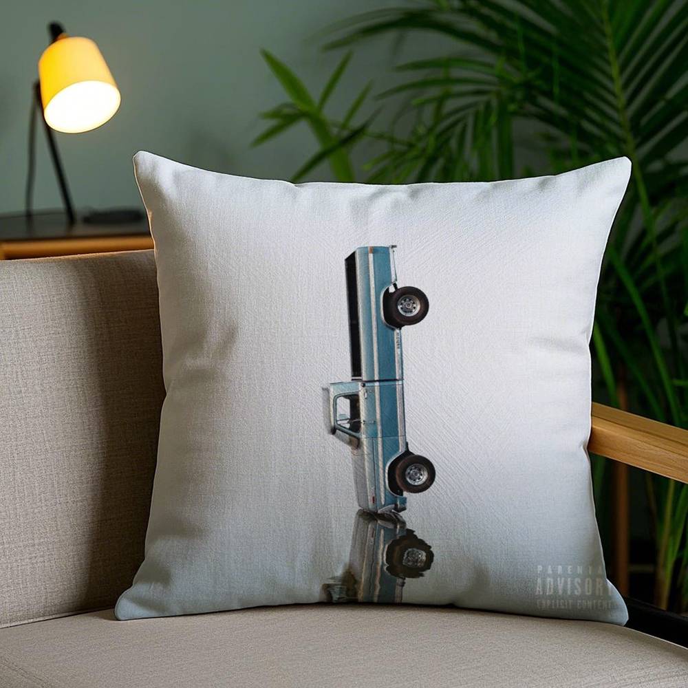 P-Post M-Malone Pillow Case Home Dorm Chair Back Short Plush Double-Sided Printing Office Nap Time Cushion Cover