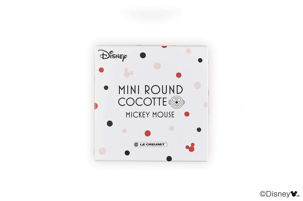 LE CREUSET Mini Cocotte, Mickey Mouse, Shiny Black, Heat and Cold Resistant, Microwave and Oven Safe [Official Japanese Product]