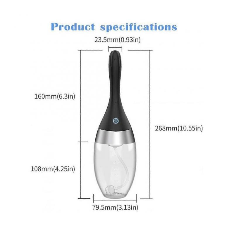 Latest Model  Automatic Enema Bulb with 3 Intensities Modes, Rechargeable Anti