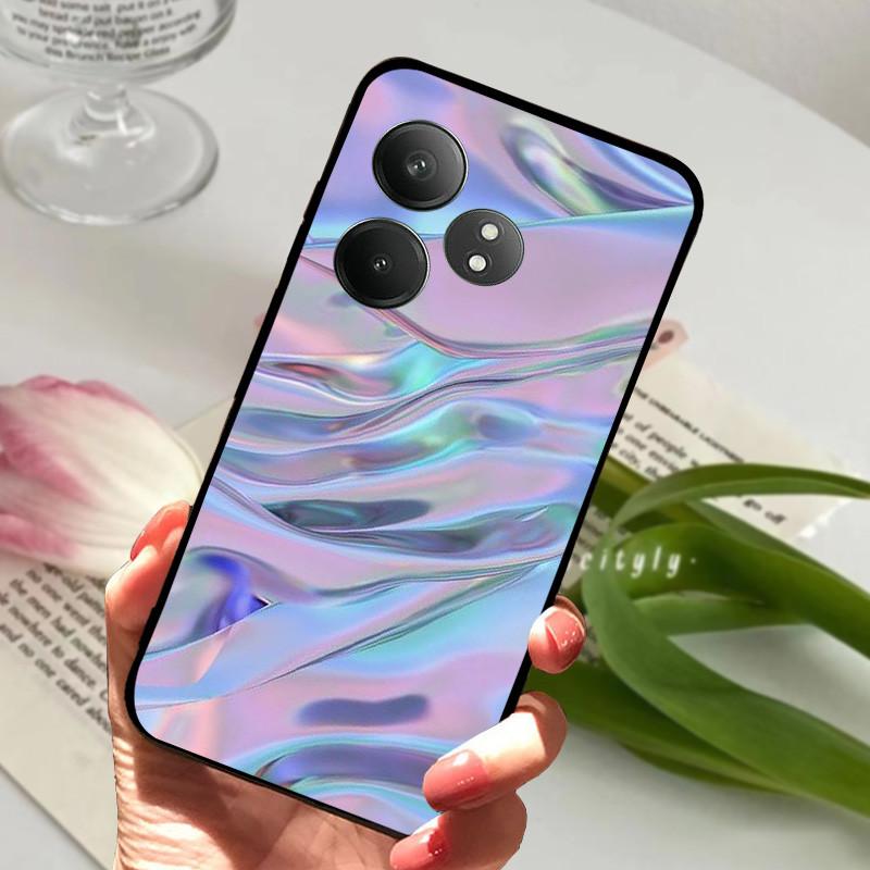 For Realme GT 6 GT6 Case Shockproof Soft TPU Silicone Phone Cover For Realme GT 6T Capa Realme GT6 GT6T Cartoon Matte Bumper