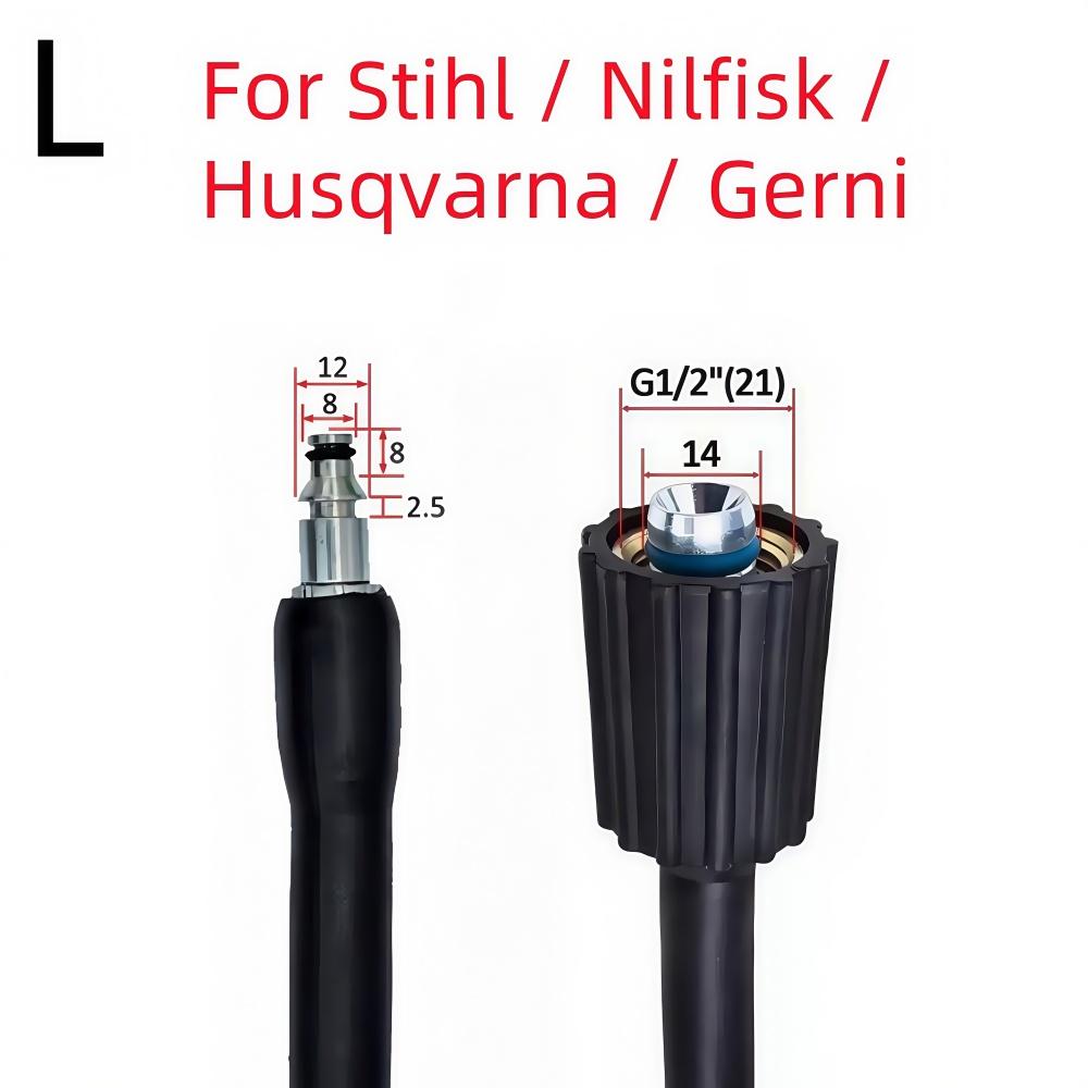 High Pressure Cleaning Machine Hose Car Wash Water Cleaning Hose Extension Hose Cord Pipe For Karcher Bosch Nilfisk Lavor Huter
