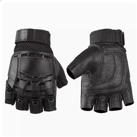 2026 Punk Hip Hop Techwear Tactical Half Finger Gloves Men Outdoor Casual Guantes Motorcycle Sport Fingerless Gloves
