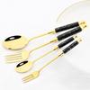 4/5Pcs Nachahmung Keramik Geschirr Set Kreative Messer Kaffee Löffel Gabel Besteck Set Edelstahl Geschirr Küche Besteck