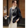 Mohan Yimei Women's Classic Round Neck Toggle Wool Coat