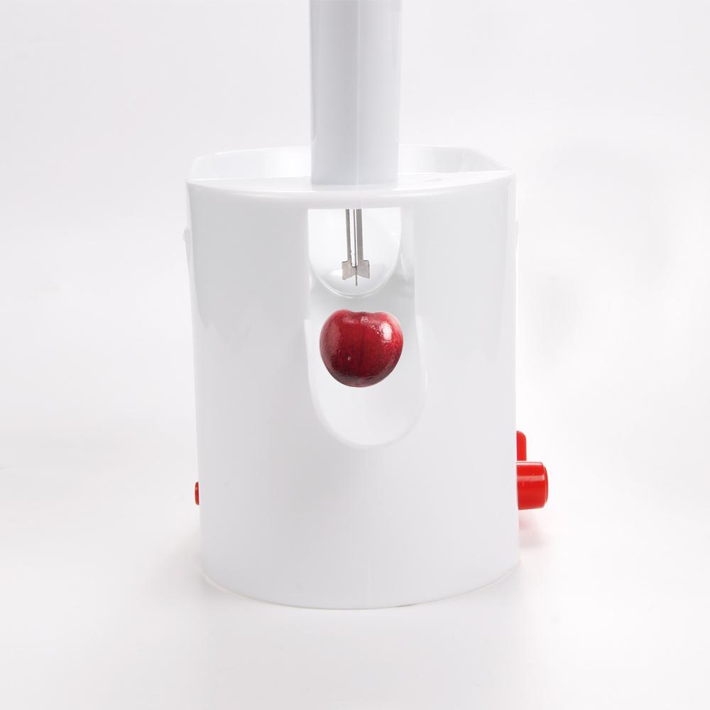 Novidade removedor de sementes de cereja, picador de pedras, cortador nuclear com recipiente, ferramenta criativa para vegetais