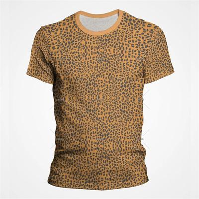 Leopard Print 3D Funny T Shirts for Men's And Women's Clothing Summer Short Sleeve T-Shirt Unisex Streetwear Oversize Tops Tees