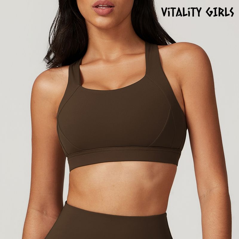 

Yoga High-Intensity Running Big Chest Push up Sports Bra Jiao Tea Cafe XL