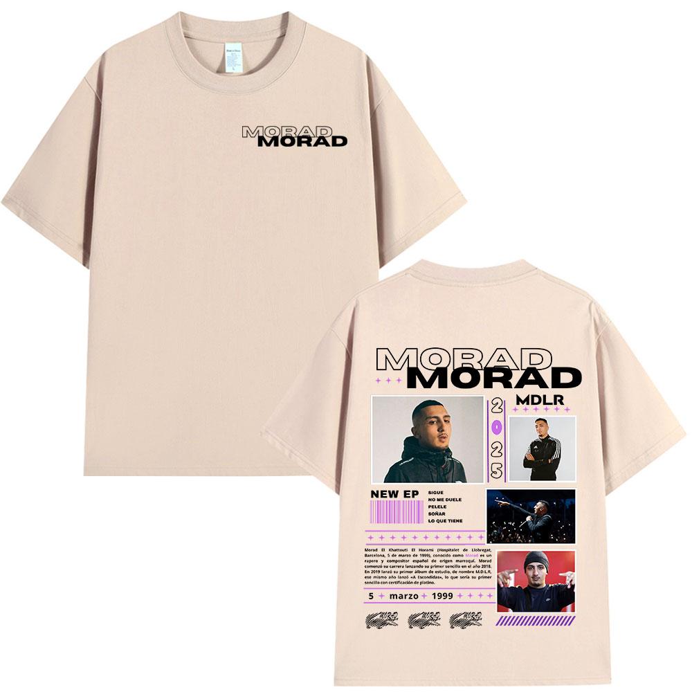 Rap Singer Morad MDLR2026 Mens Womens Fashionable Summer Hiphop Retro Tshirt Cotton Short Sleeved Tshirt Street Wear