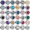 New 925 Silver Red Pink Blue Black Zircon Charm Pendant DIY Fashion Jewelry For Women Banquet Gift