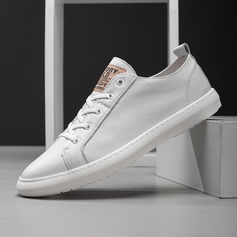 2025 Direct Supply Fashion White Shoes Men's New Board Shoes Trend Men's Casual Shoes European Station Men's Shoes