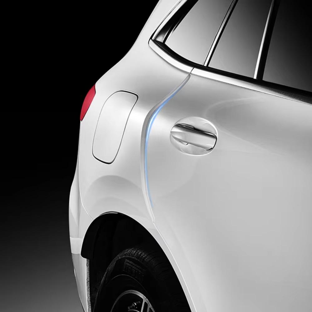 2Pcs/Set Invisible Anti-Collision Strip Rubber Decoration Strip Car Accessory  Door Edge Protection
