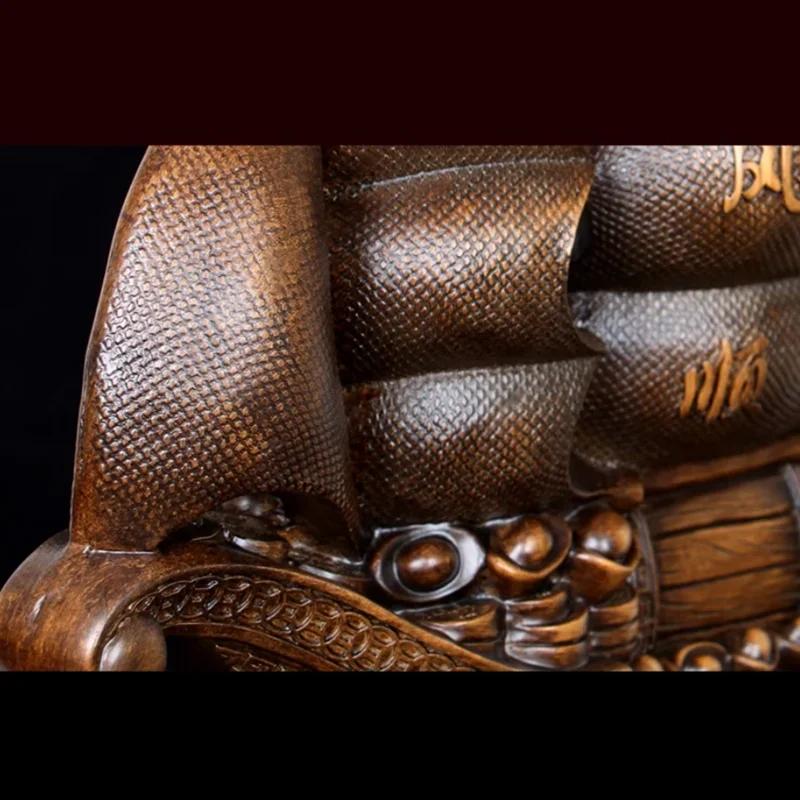 Home Decor  Accessories Smooth Sailing Dragon Boat Sailboat Attracting Wealth Feng Shui Ornaments Store Company Opening Gifts