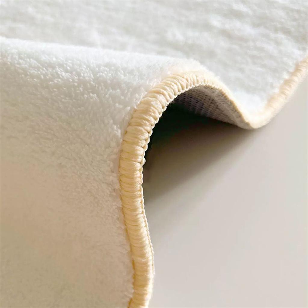 Absorberende baderomsteppe med gummibakside, maskinvaskbar bølgebadematte med myke og høykvalitets ultrafine fibre, egnet for rask tørking