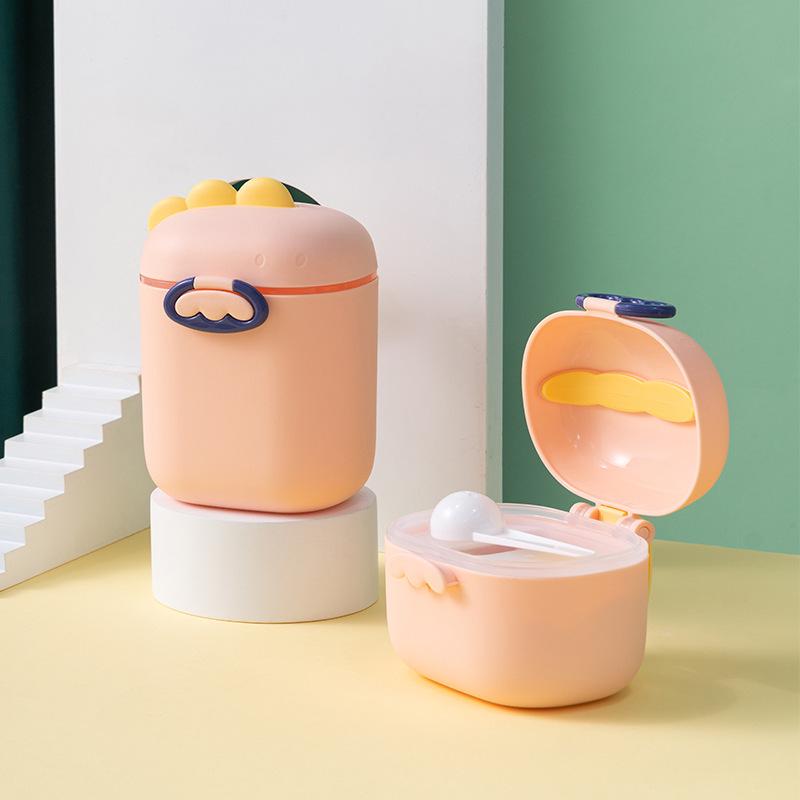 Portable Dinosaur Baby Formula and Snack Dispenser - Large Capacity Storage Jars