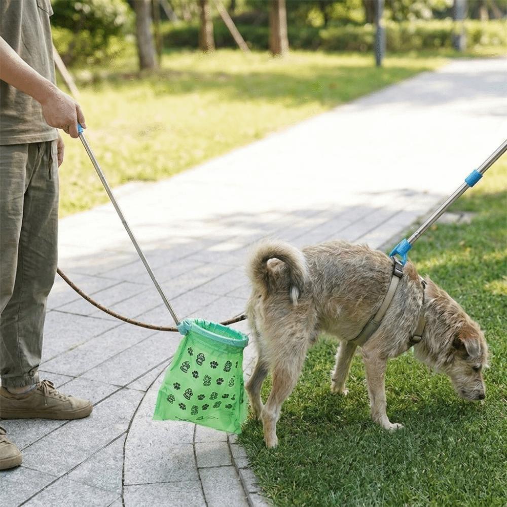 Non-Contact Pet Waste Cleaner Retractable Dog Waste Picker Dog Poop Scooper  Friendly Grabber