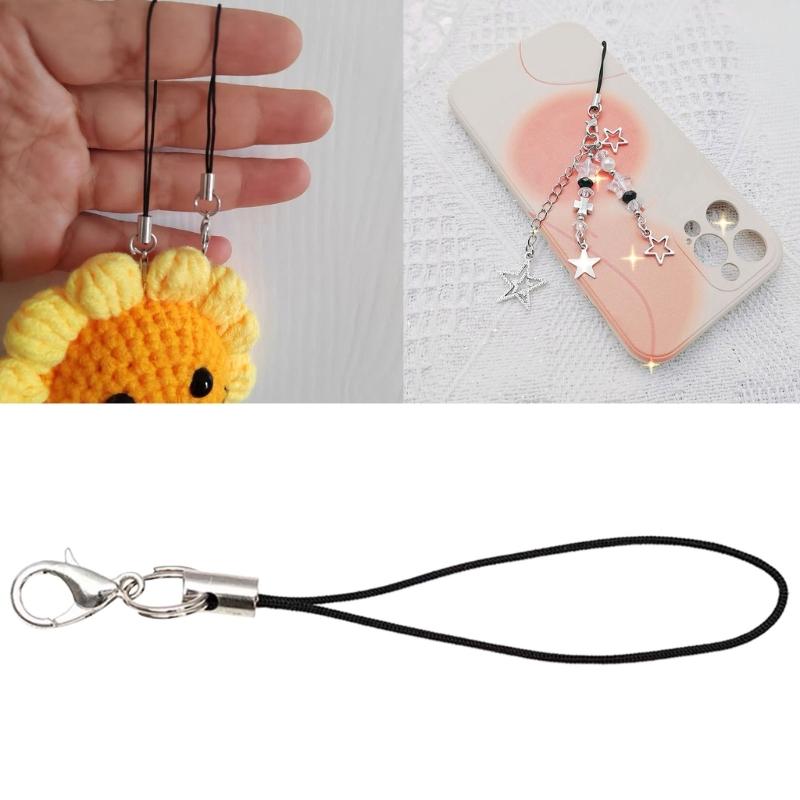 Kit Lanyard DIY pentru Telefon Sfoară pentru Telefon Pandantiv pentru Telefon Lanț pentru Telefon din Poliester Potrivit pentru Stick-uri USB Player MP3 Realizarea Bijuteriilor
