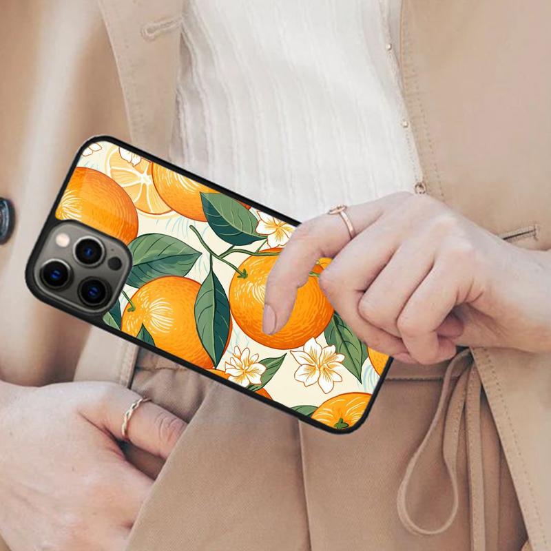 Summer Fruit Orange Magnetic Phone Case For APPLE iPhone 17 Air 16 14 13 12 Pro Max 15 Plus Wireless Charge With MagSafe Cover