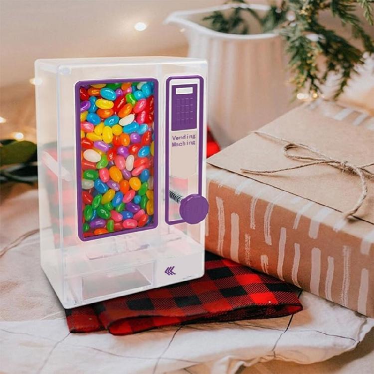 Large Capacity Candy Dispenser Sweet Treats Storage Box Kids Pulling Design Vending Machine Toy For Candy Organization