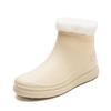 Water shoes women's student rubber shoes non-slip rain shoes warm water boots adult outer wear work rubber shoes