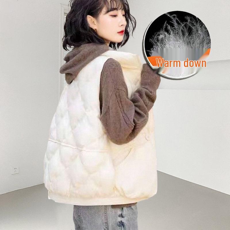 Women's High-End Short Winter Down Jacket - Thick Duck Down Korean Petite Version
