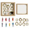 DIY Mini Museums Silhouettes Box,Shadows Box Frame Display Case,Personalize Photo Shadows Box Display with Figurine B03E