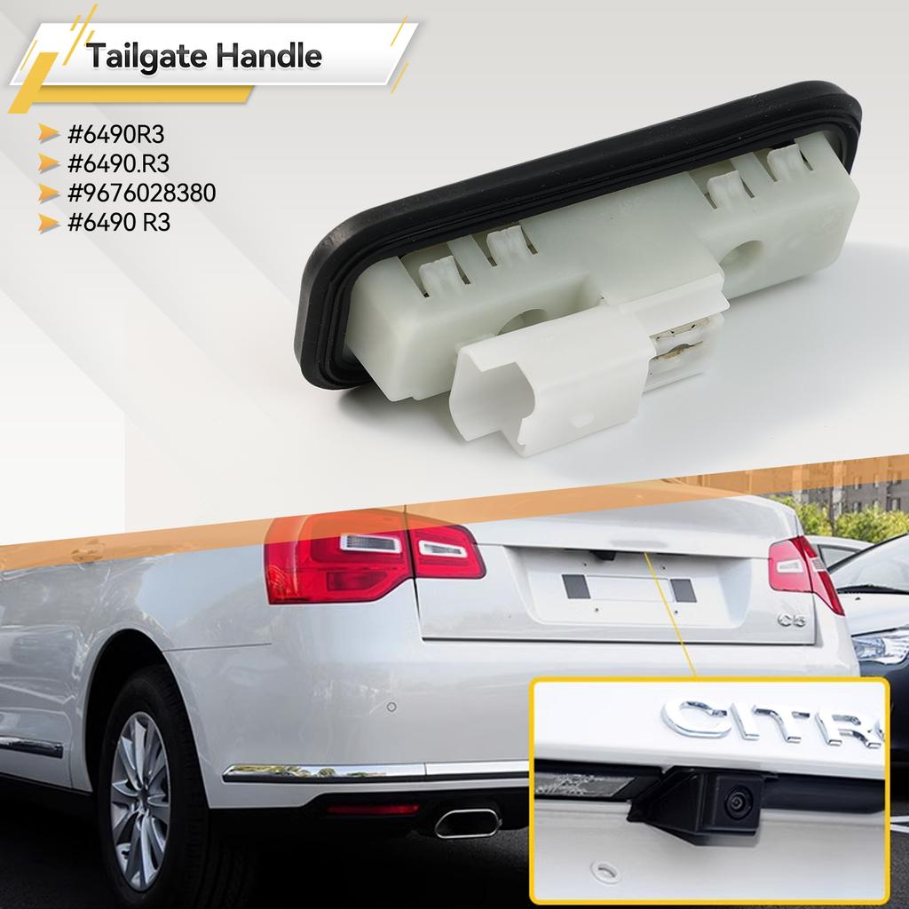 Car Rear Trunk Tailgate Handle Lock Switch 6490R3 6490.R3 for Citroen C2 C4 C5 C6 Peugeot 1007 207 308 508 3008 RCZ 9676028380