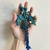 3D Printed Crystal Flying Dragon Movable Wing Toy Landscape Decoration