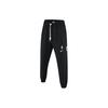Contrast Logo Print Drawstring Knit Joggers Men Bottoms Black DR2169-010