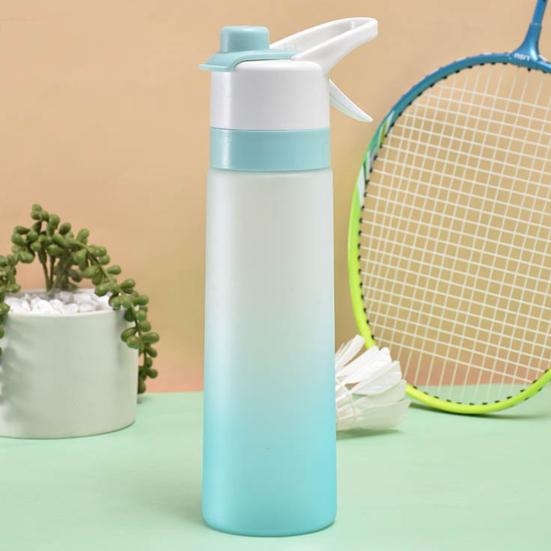 700ml Water Bottle Large-capacity BPA Free Spray Design Gradient Color Girls Outdoor Sport Fitness Water Cup Daily Use