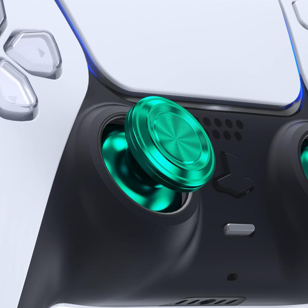 eXtremeRate Custom Metal Thumbstick Compatible with Controller Not Replacement Aluminum Analog Stick Joystick for PS4 Controller