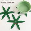 Christmas Tree Insulation Mat PVC Christmas Tree Trivet Non-Slip Heat Resistant Coasters For Hot Dishes Bowl Pot Teapot Drinks