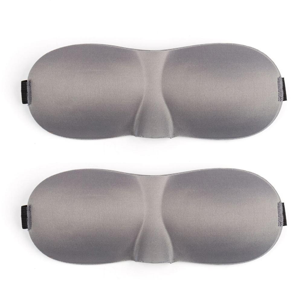 Tcare 2Pc 3D Sleeping Eye Mask Travel Rest Aid Eye Mask Cover Patch Paded Soft Sleeping Mask Blindfold Eye Relax Massage Tool Beauty