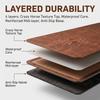 Leather Keyboard Mice Mat Non-slip Writing Pad Retro Table Protector  Home Office