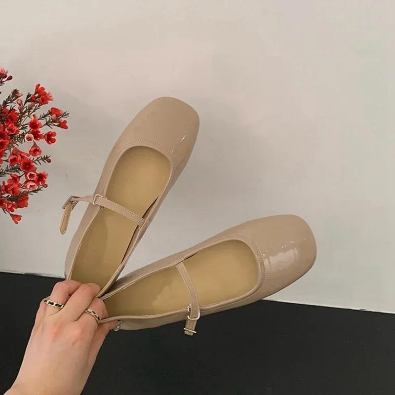 Fashion 2025Spring Summer Mary Jane Shoes Women Soft Sole Casual Outdoor Dress Ballet Shoe Round Toe Shallow Flats Zapatos De Mujer