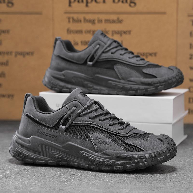 Men's shoes 2025 new spring casual sports shoes men's mesh breathable dad shoes student tide shoes men's outdoor