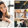 Electric Hot Heating Comb 3-in-1 Hair Straightener Hair Smooth Flat Iron Straightening Brush for Wigs Curling Iron YSX