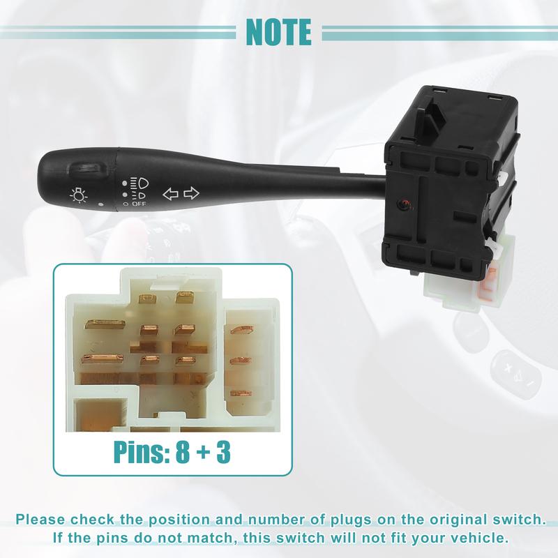 X Autohaux Car Steering Column Turn Signal Switch Cruise Control Switch 25540-64Y00 for Nissan Pathfinder Pickup D21 1994-1995