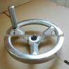 Extraordinary Plated Cast Iron Handwheel 28x320 with Round Rim Crank Handle B/T7273.3-94