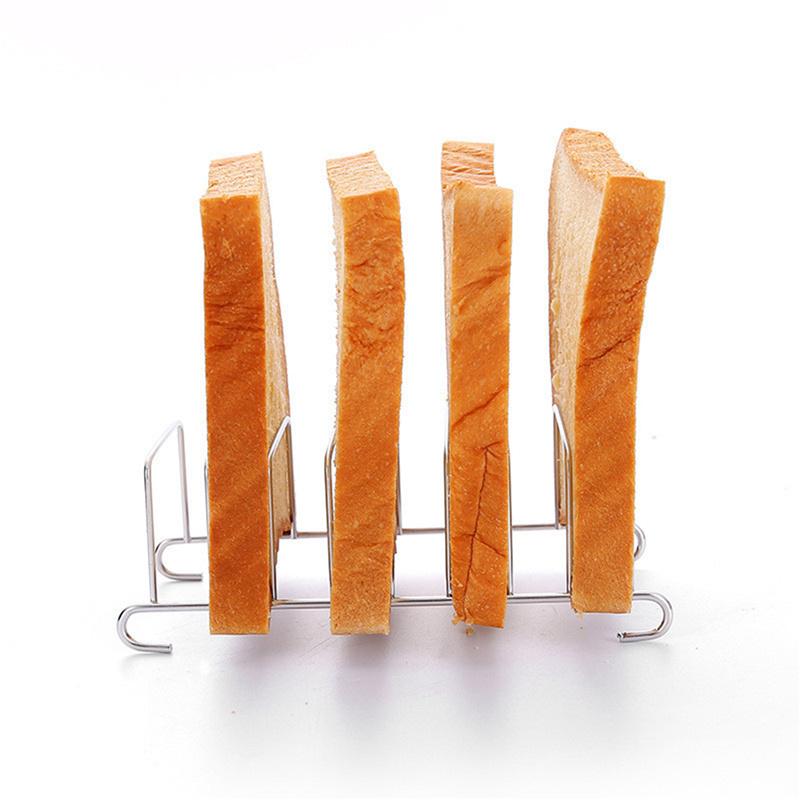Stainless Steel Toast And Bread Rack Rectangle Food Display Tool For Air Fryer Accessories Food Tool Toast Rack For Kitchen