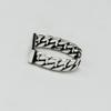 Vintage Silver Color Metal Punk Letter Open Rings Design Finger Rings for Women men Party Jewelry Gifts LETTER