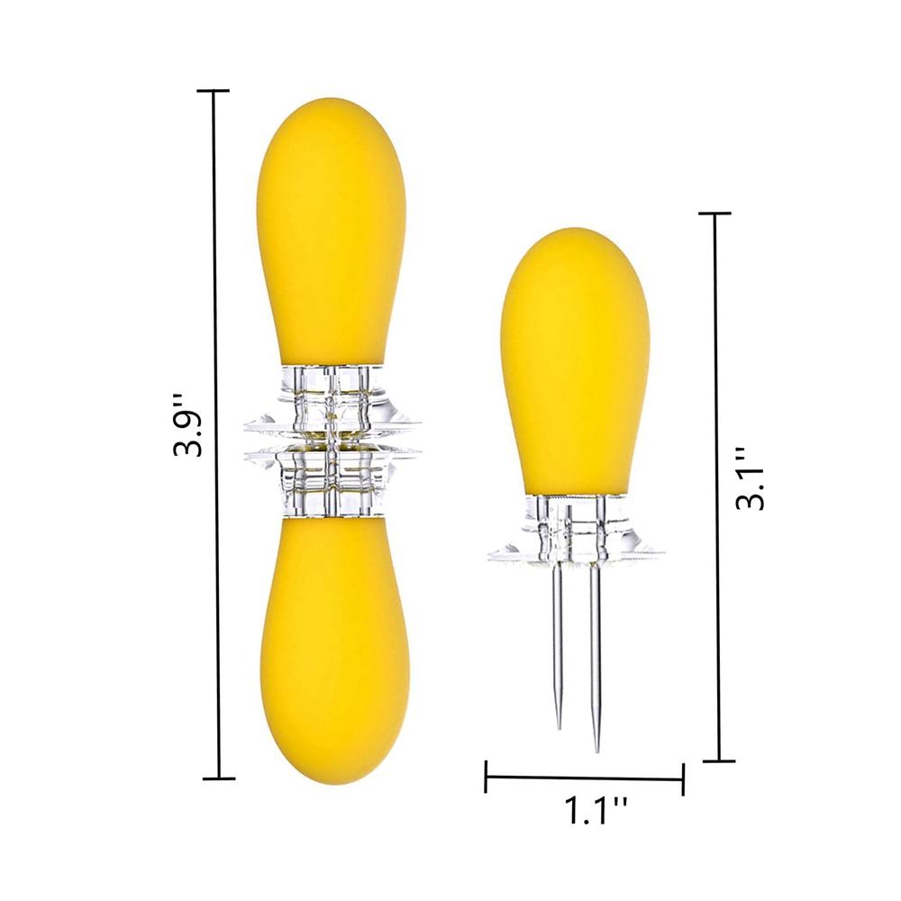 Gadget BBQ Supplies Cooking for Camping Picnic BBQ Prong Set Corn Holder Fruit Forks Corn Skewer
