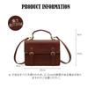 Maytopia Women's Faux Leather School Bag, Shoulder Bag, School Bag, Satchel Bag, PU Leather, Small, Stylish, for High School Students, CQ1911 (Coffee)