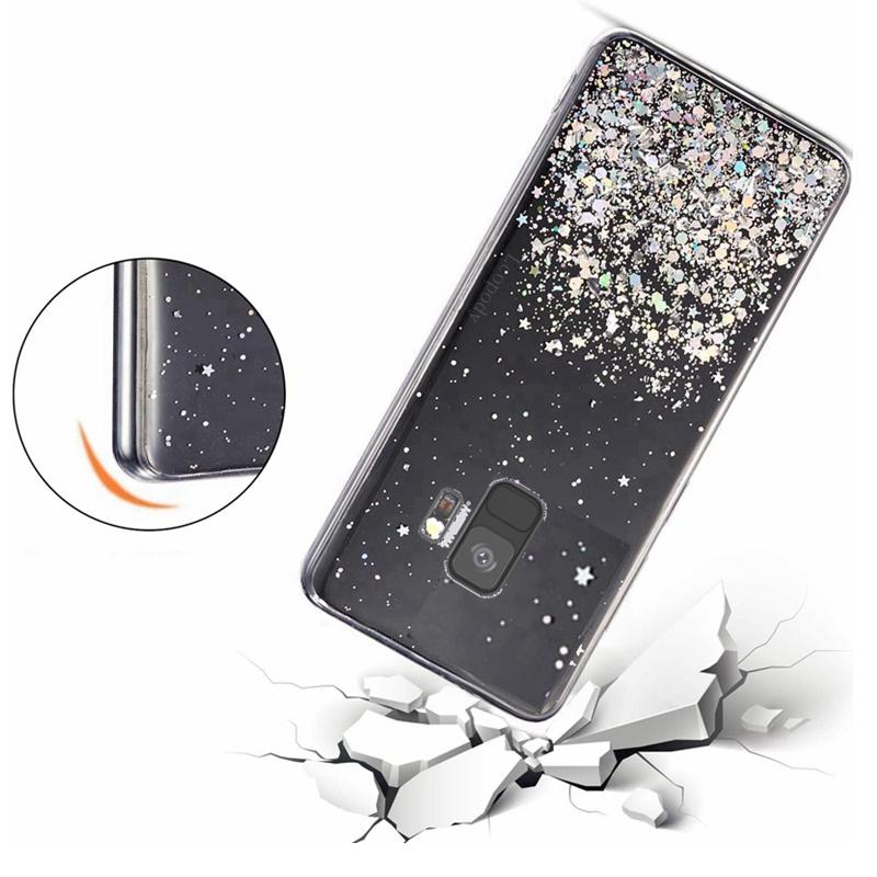 Bling Glitter Phone Case For Samsung Galaxy S9 S 9 G960F G960F/DS G960 Silicon Soft Case Full Cover For samsungS9 S9 Back Cover