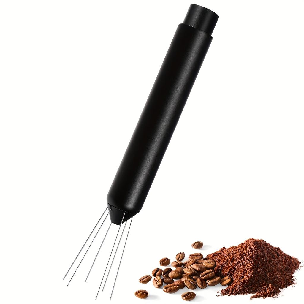 D5 WDT Espresso Distribution Tool Stirrer Tool Barista-Grade Precision Brewing Tamper With Retractable Stainless Steel Needle