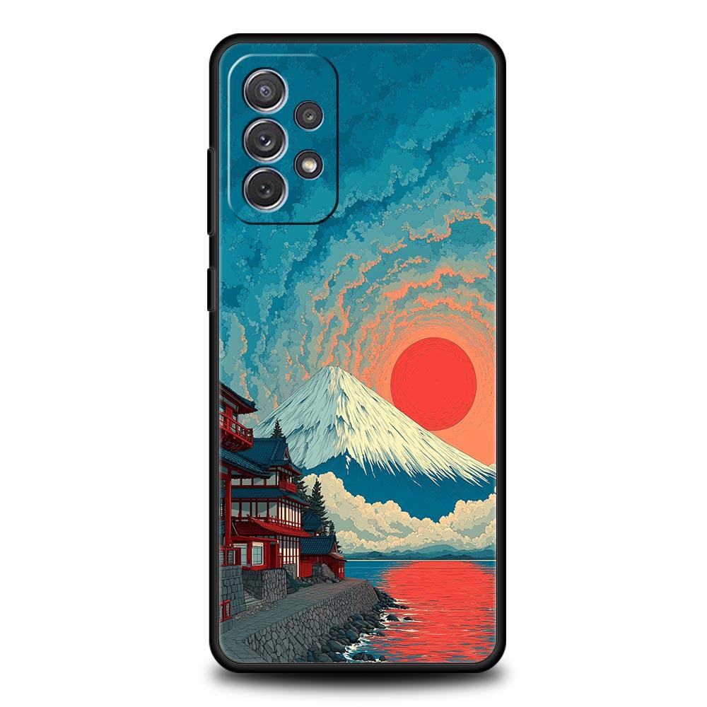 Japanese Style Art Japan Phone Case for Samsung A17 A13 A15 A25 A35 A51 A55 A71 A21S A11 A31 A41 A23 A53 A73 5G A03S A05s Cover