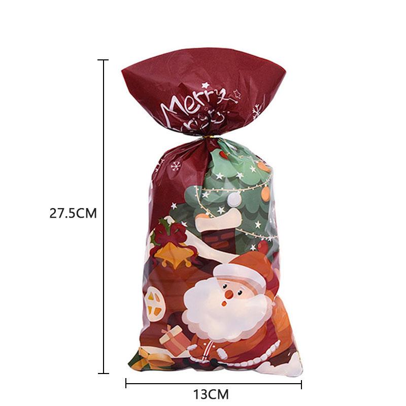 Logbuch-Verlag – 50 Sacchetti Regalo In Carta Kraft Marrone Con Fondo + 50 Fascette Adesive A Tema Albero Di Natale, Confezione Regalo Per Dolci E Biscotti