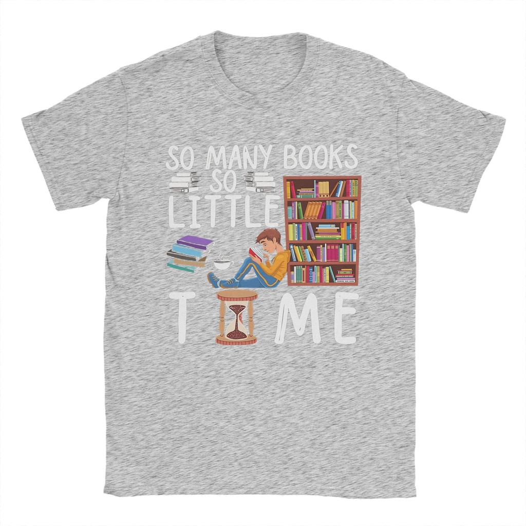 Vintage T Shirt Summer So Unisexy books so little time Novelty T Shirts   Cotton Tshirt for Unisex YK Retro Big Size Clothing